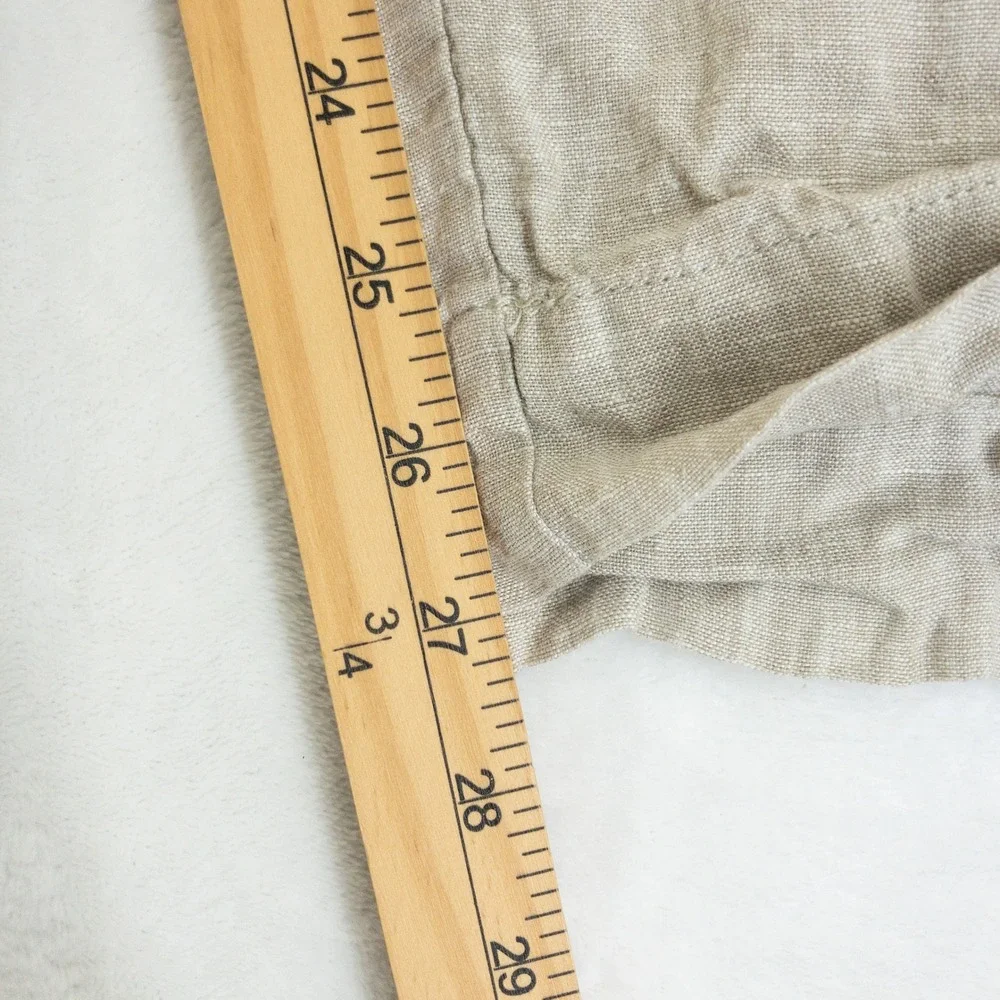 Quince 100% European Linen Wide Leg Pants Womens XL Flax Drawstring Casual SCENT